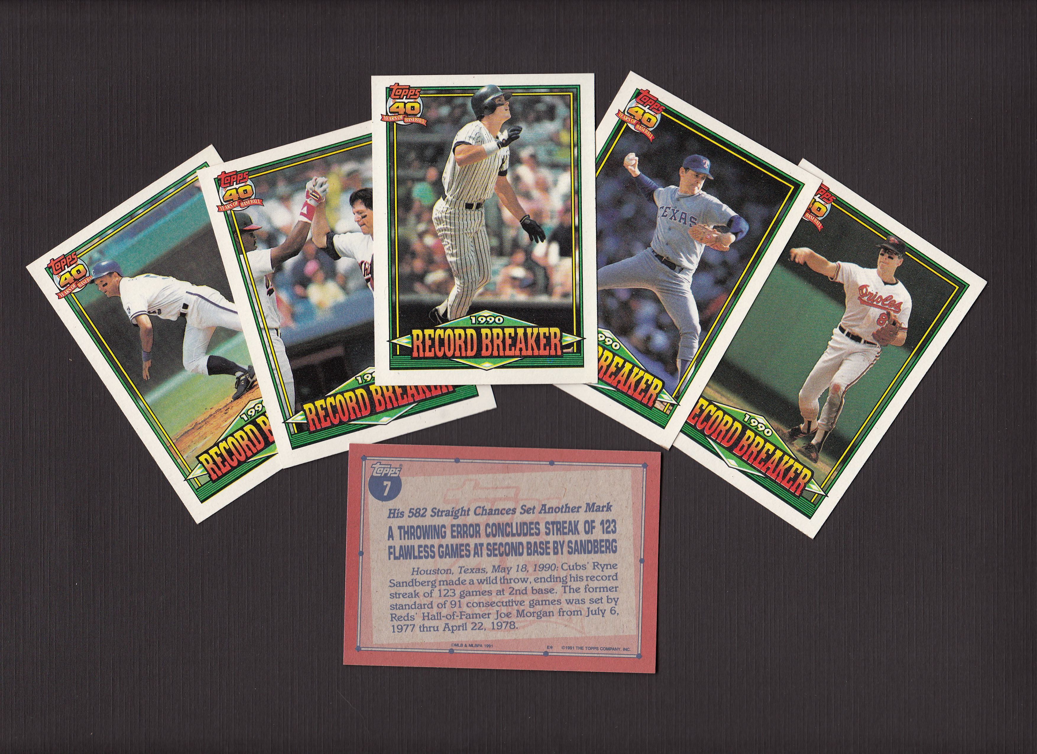 1991 Topps Baseball Complete with Traded Set
